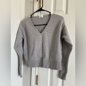 WILFRED by Aritizia Merino Wool Atwood sweater in gray size medium